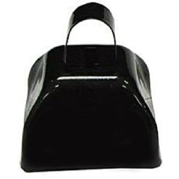 NWT Cowbell Black Metal Cool Authentic Cow Bell Sound! Buy 1 to 12 Same Shipping - Picture 1 of 12